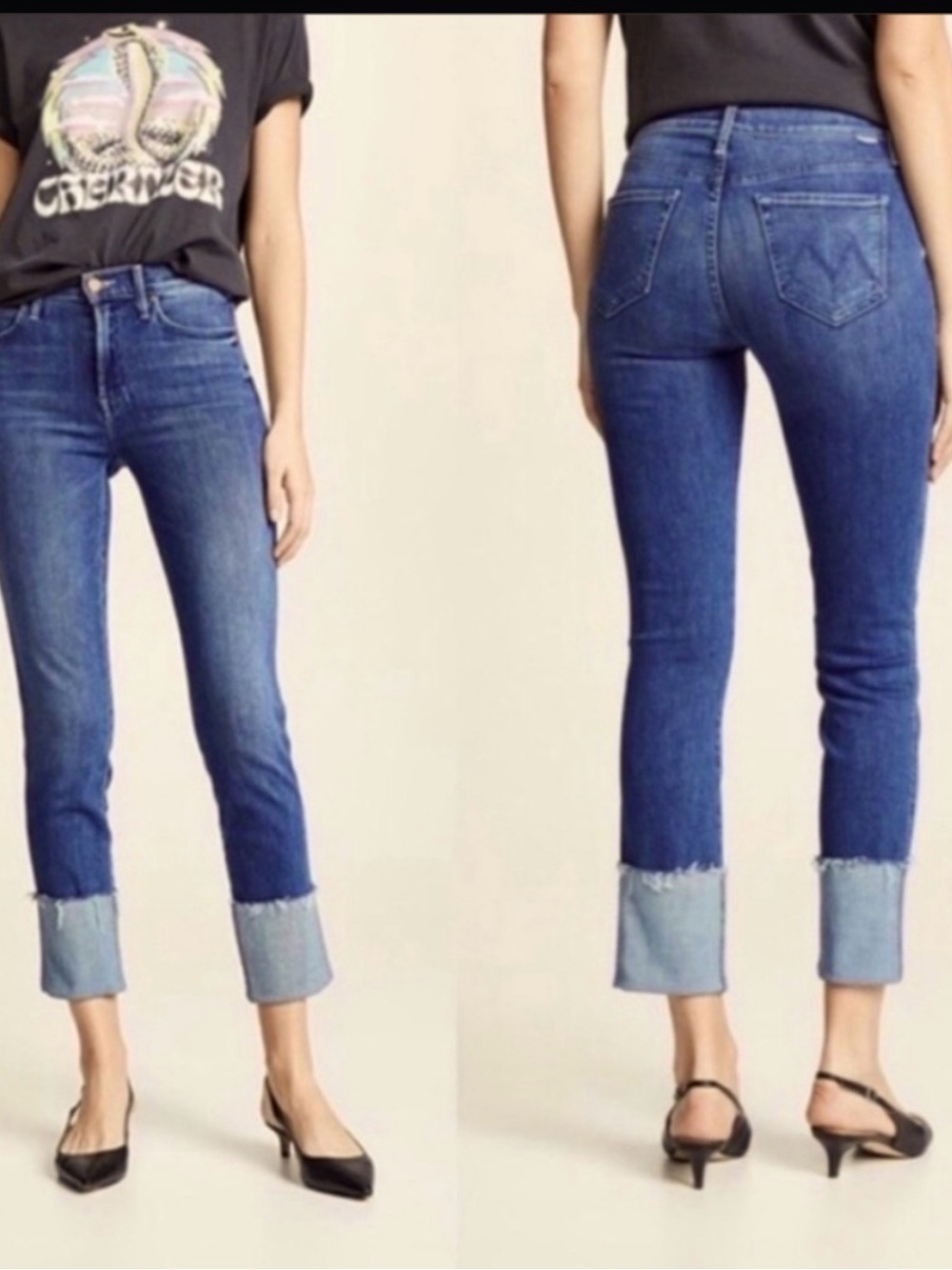 Mother The Ponyboy Cuffed Women's Jeans